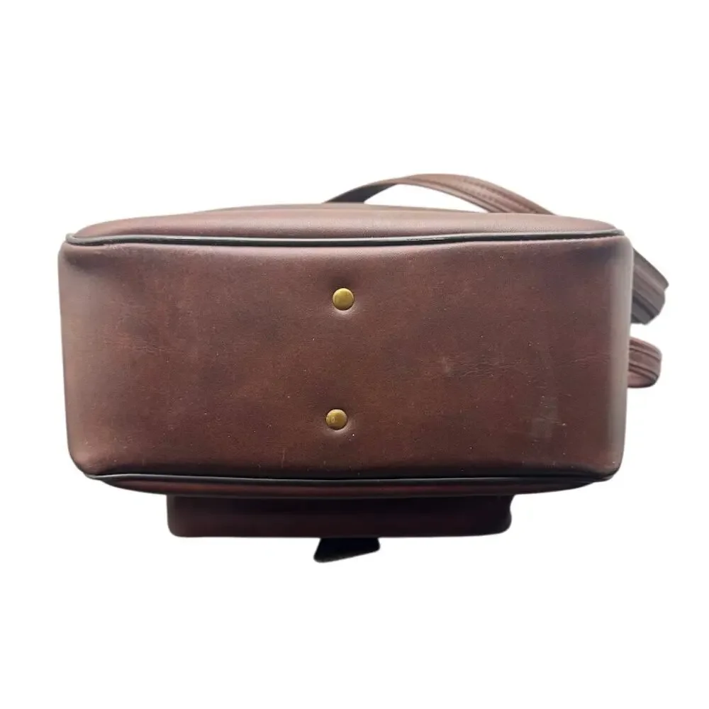Sears Roebuck and Co Brown Leather Camera Bag T08-01 Korea